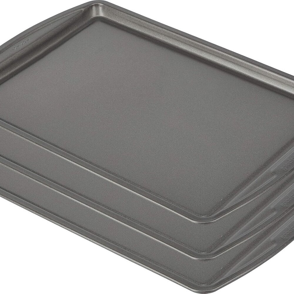 Everyday Nonstick Carbon Steel 13” x 9” Baking Sheet Set, 3 Pack – Standard-Size